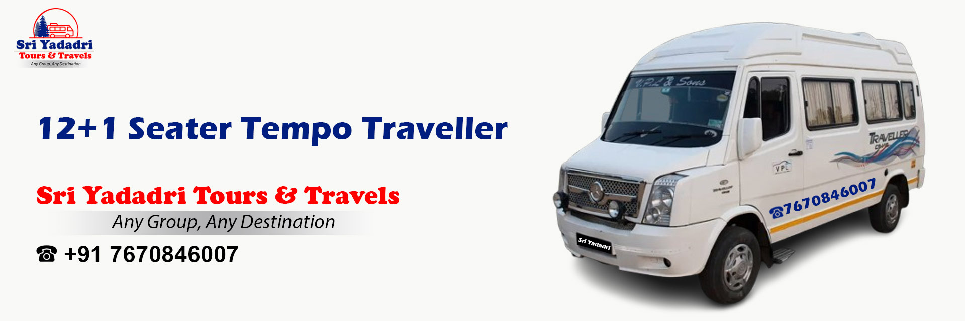 12+1 Seater Tempo Traveller