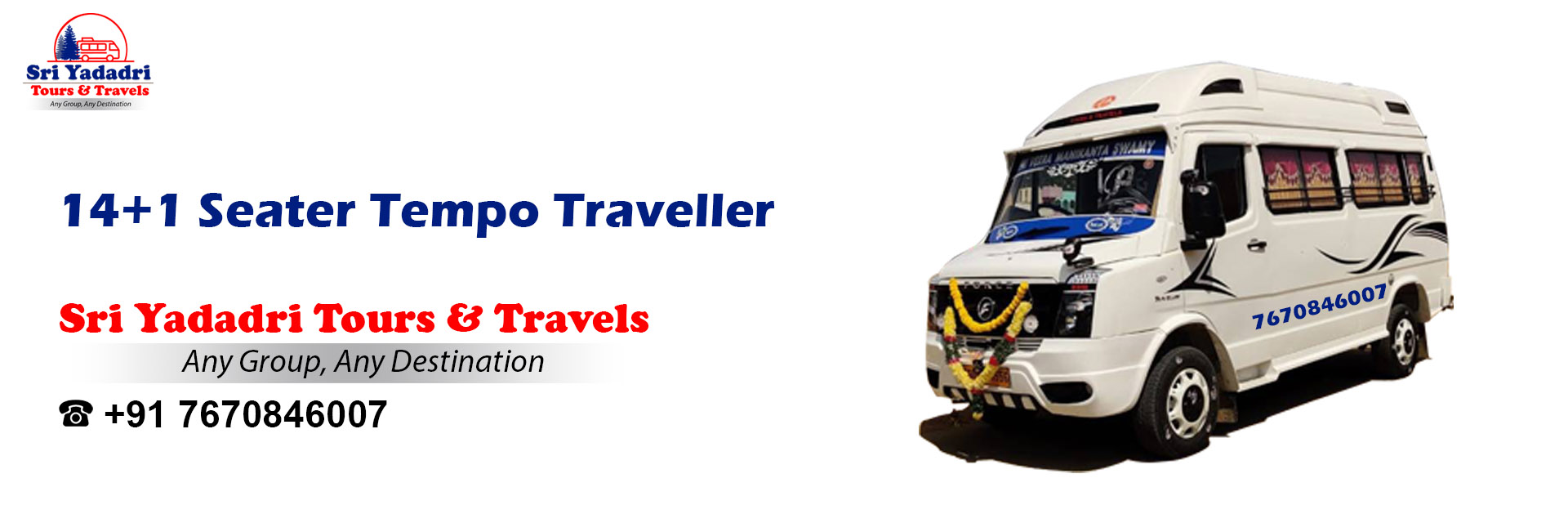 14+1 Seater Tempo Traveller