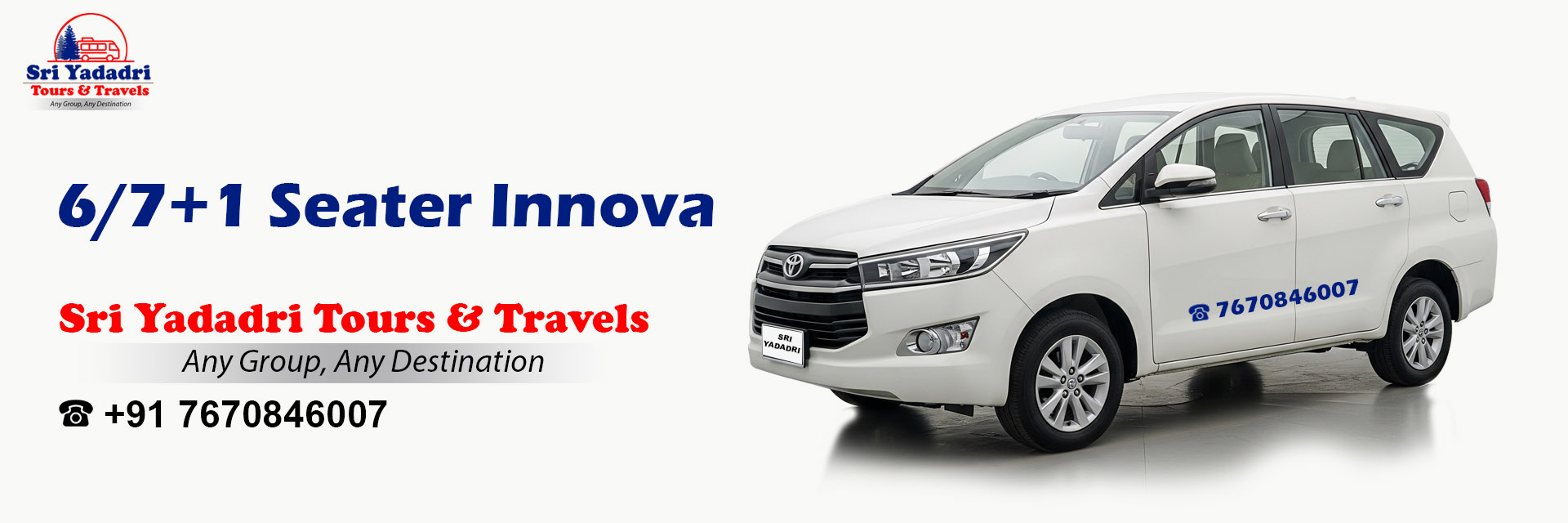 6 or 7 Plus 1 Seater Innova